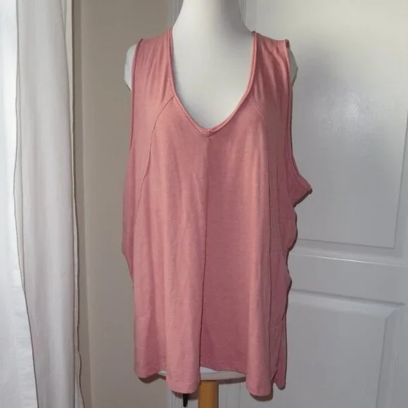 Free People Movement City Vibes Oversized Pink Tunic with Pockets XS - Picture 2 of 3